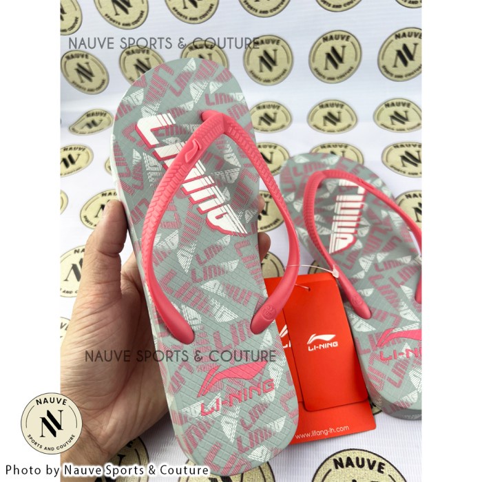 Lining Women Sandal Slippers Flip-Flops Non-Slip Sandals LSXR926 Pink Original Li-Ning - Anti Slip