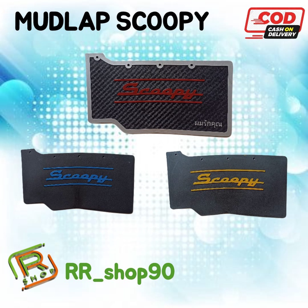 MUDLAP MOTOR SCOOPY KARET PELINDUNG LUMPUR