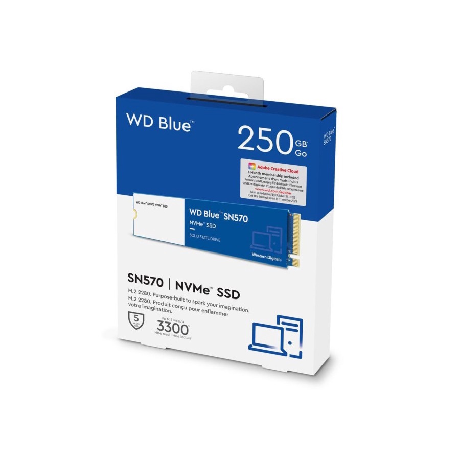 Western Digital WD Blue SN570 250GB SSD NVMe M.2 2280 PCI-E 3.0 x4