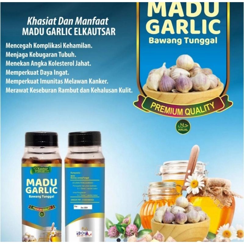 

Madu Garlic Bawang Tunggal 300 gram / Madu Garlic Al Kautsar Original