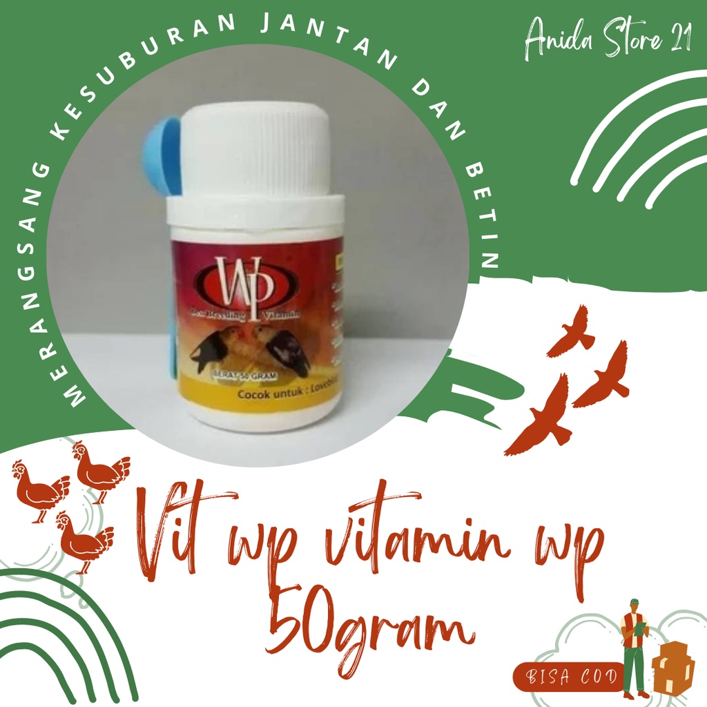 Vit wp Vitamin Wp Serbuk 50gram Merangsang Jantan Dan Betina