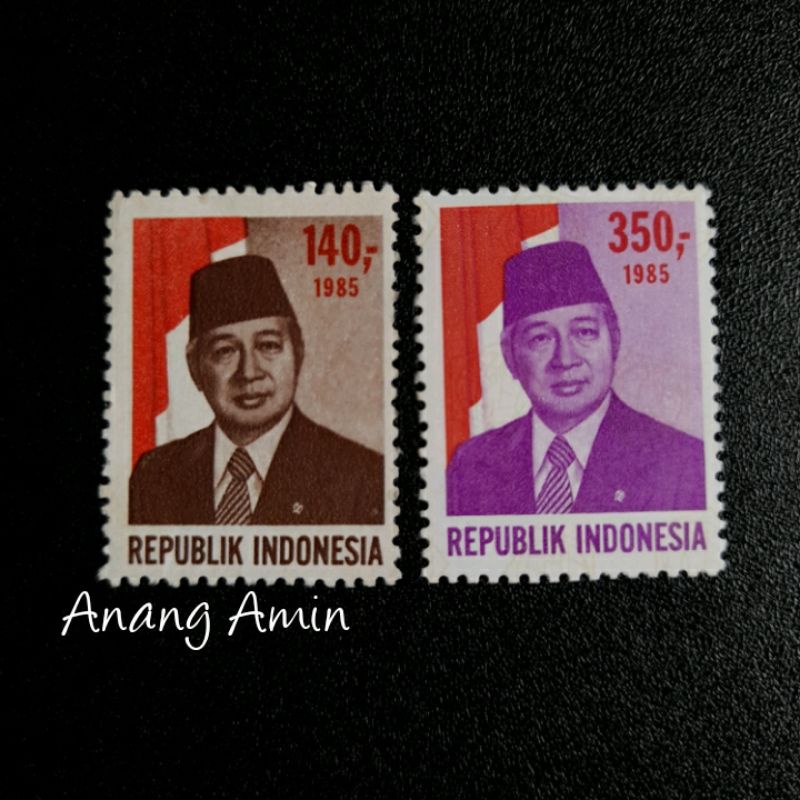 

LOT.F43 PRANGKO INDONESIA I-314 2V PRESIDEN SOEHARTO 1985 KOMPLIT SET