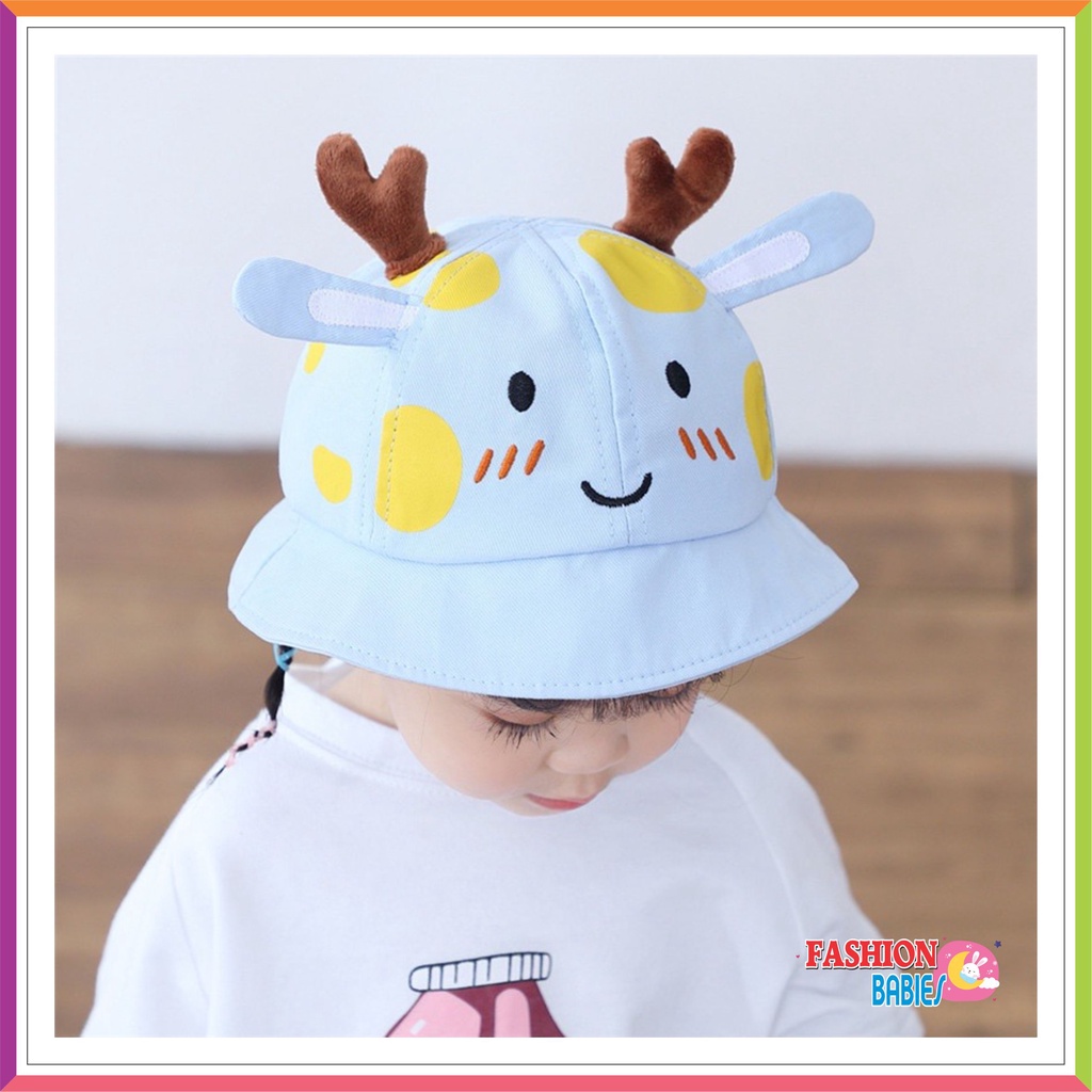 DEER BUCKET &amp; BASEBALL HAT 3D IMPORT | TOPI CAP IMPORT / TOPI PANTAI ANAK USIA 1-4 TAHUN UNISEX