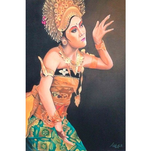 Lukisan Dinding Penari Bali