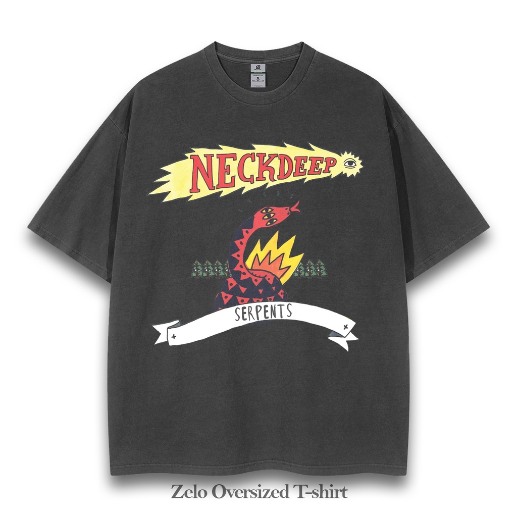 Kaos Band Neckdeep Vintage Tee Oversize Band Neckdeep shirt