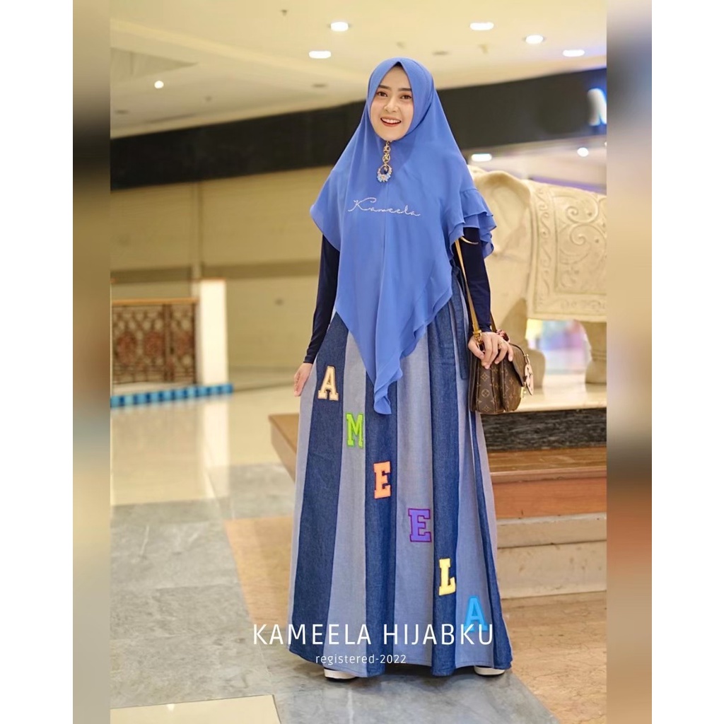 LUXURY DENIM SIGNATURE DRESS ONLY KAMEELA HIJABKU