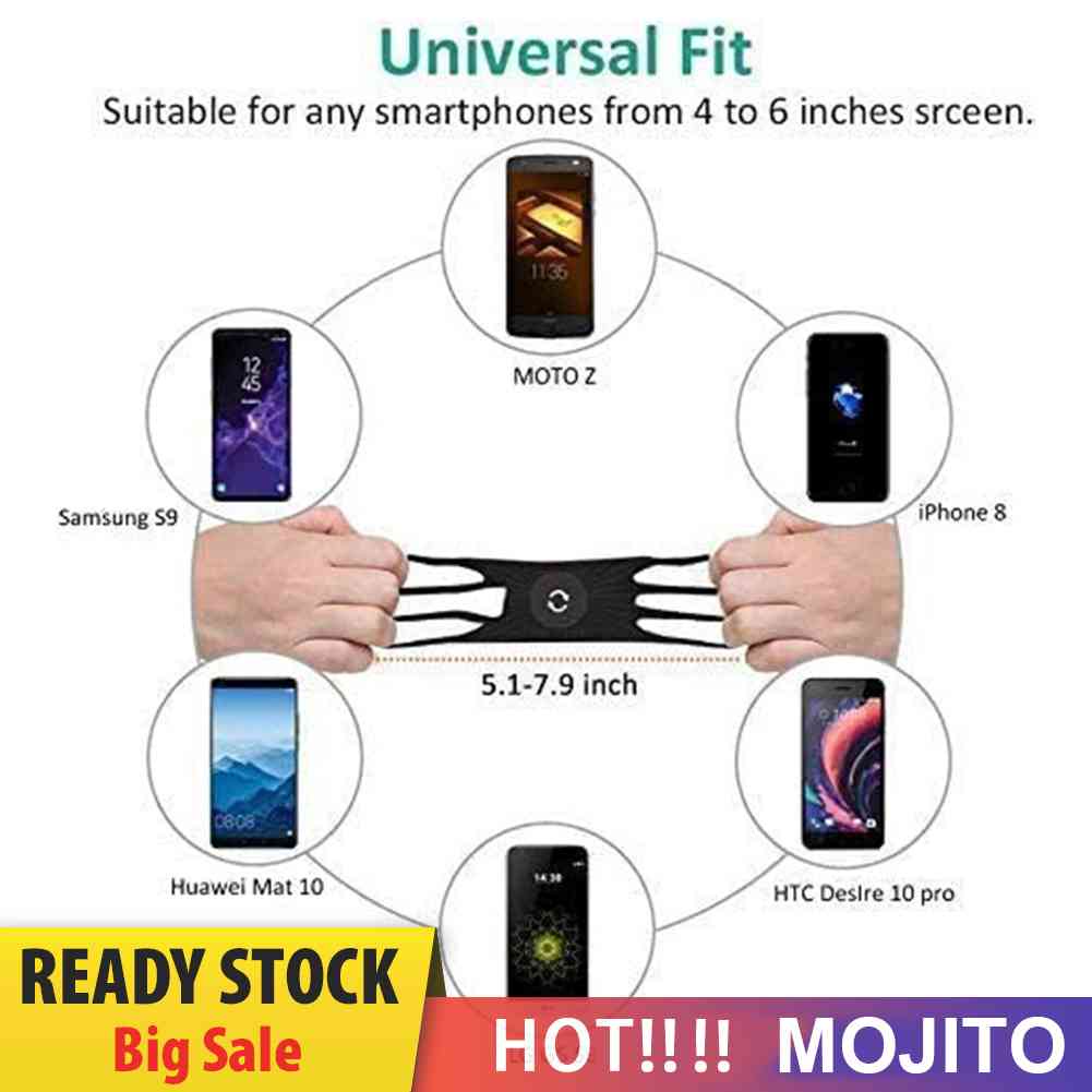 Bracket Dudukan Handphone Bahan Silikon Shockproof Rotasi 360 Derajat