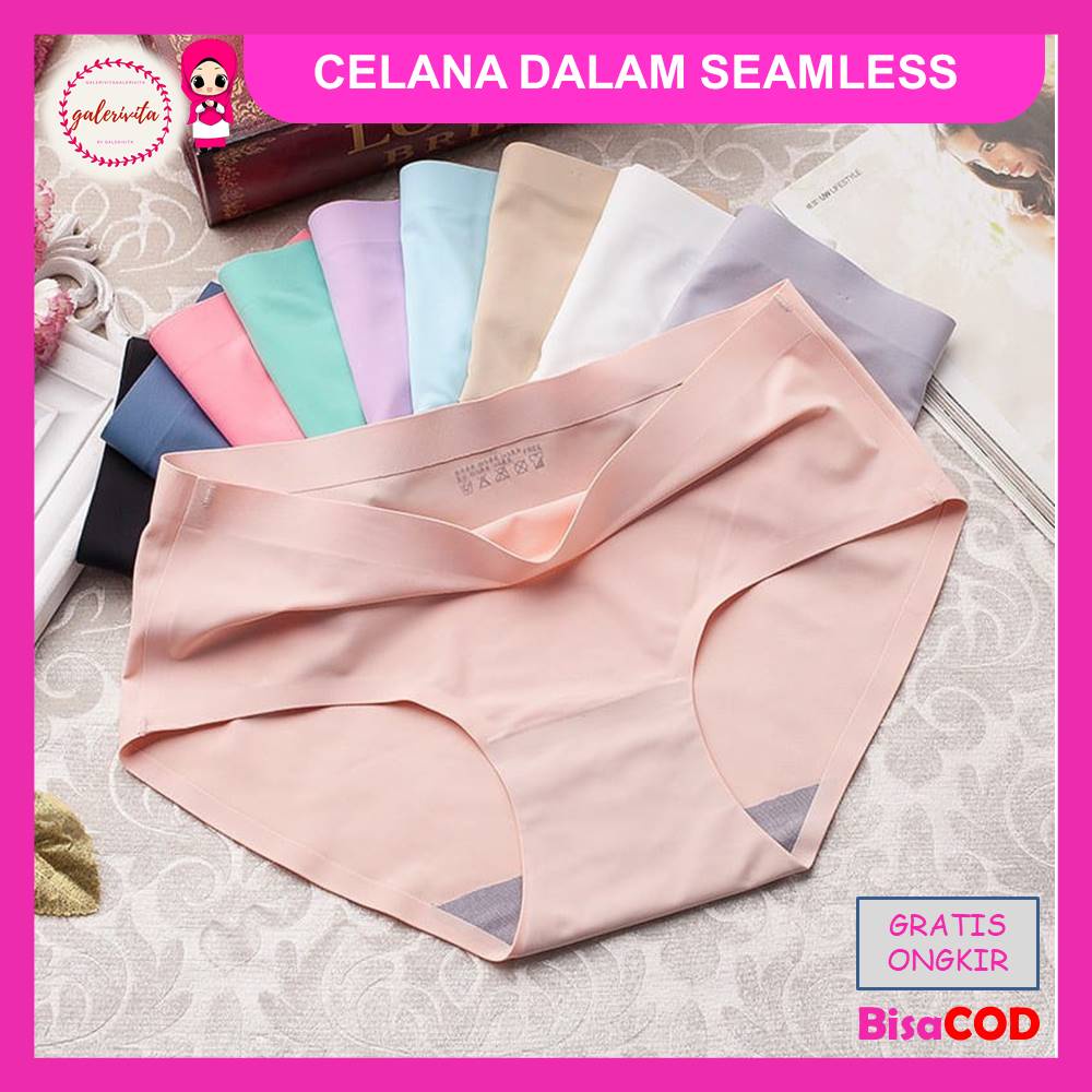 Celana Dalam Seamless Tanpa Jahitan / Celana Dalam Wanita Lembut  / CD Wanita Satin Fashion
