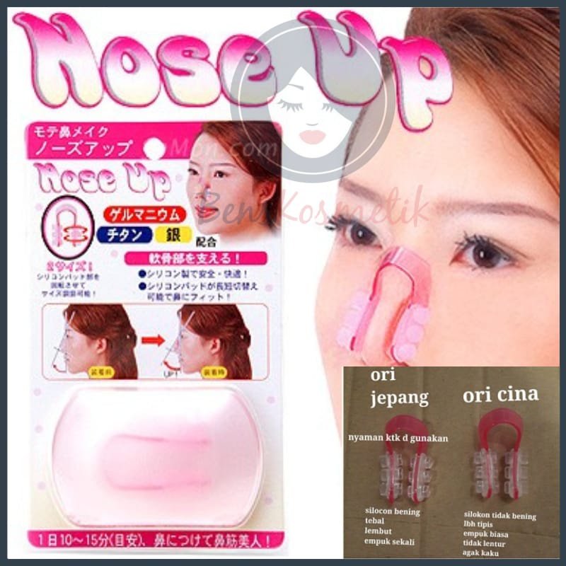 Nose up pemancung hidung original JAPAN 100%. Empuk. Lembut dan silicon bening