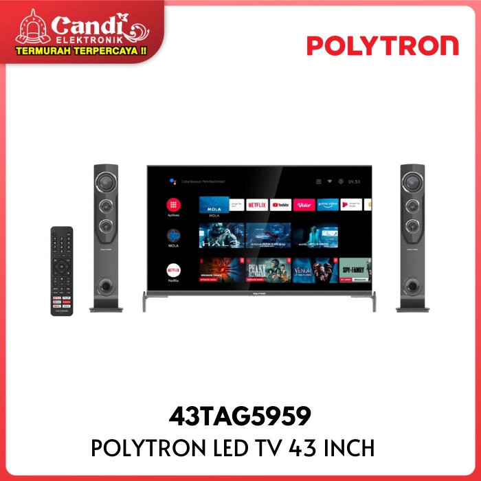 POLYTRON Smart TV LED 43 Inch 43TAG5959