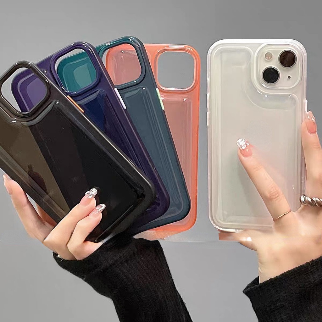 Casing Soft Case Silikon Warna Polos Untuk IPhone 12 13 14 11 Pro Max X Xs Max Xr ttgfh