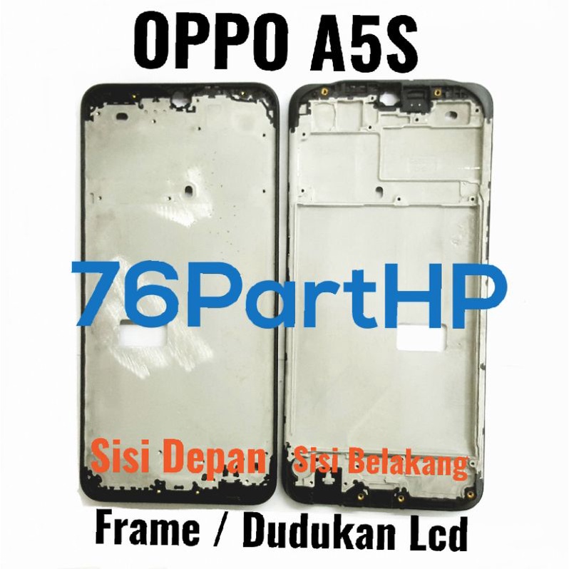 Ori frame Bezzel Tulang Tengah Oppo A5S Dudukan Lcd