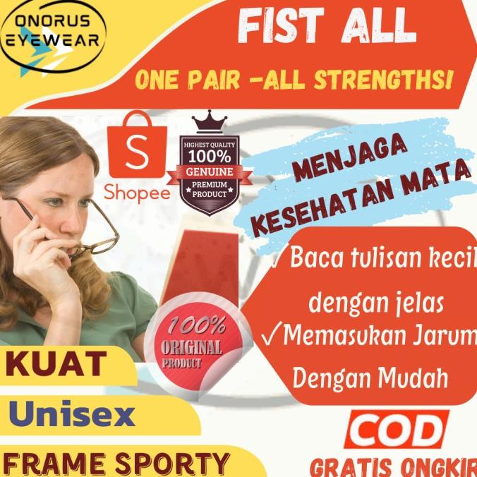 Kacamata Baca Pria Sporty Auto Fokus Kacamata Plus Auto Focus Wanita