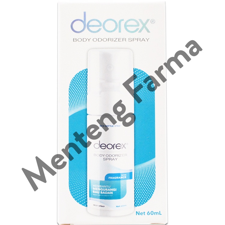 Deorex Body Odorizer Spray Non Fragrance 60 mL - Deodoran Spray Penghilang Bau Badan