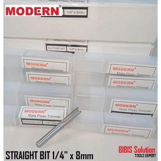 Mata Profil Straight Bit 8 mm Mata Mesin Router Trimmer Lunci Lubang Kayu Kaca Tali Air Minimalis