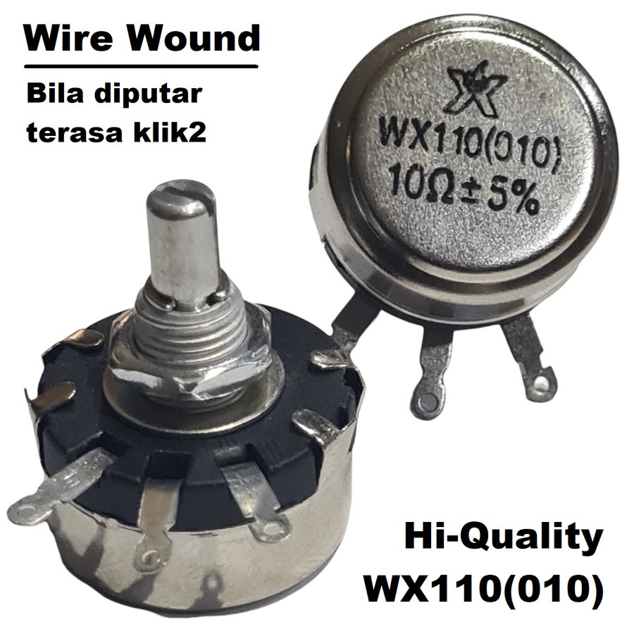 Wire Wound Potentiometer WX110 1W Potensiometer potensio 10 22 Ohm 1 W