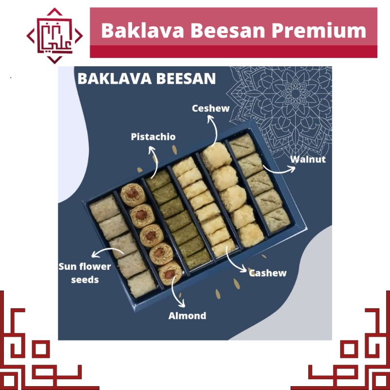 Exp Lama (COD) Beesan Baklava Turki Kemasan Premium Gratis Coklat Arab Berkualitas