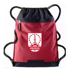 Tas Serut pria string bag polos selempang olahraga bahan Taslan waterproof | Tas Pria Ransel Serut Klub Bola persis SOLO