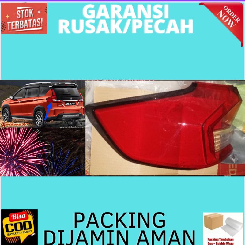 Kaca Mika Kaca Lampu Stoplamp Stop Lamp Belakang New Suzuki XL 7 Xl7 2021 Original Bagian Kiri Lurus