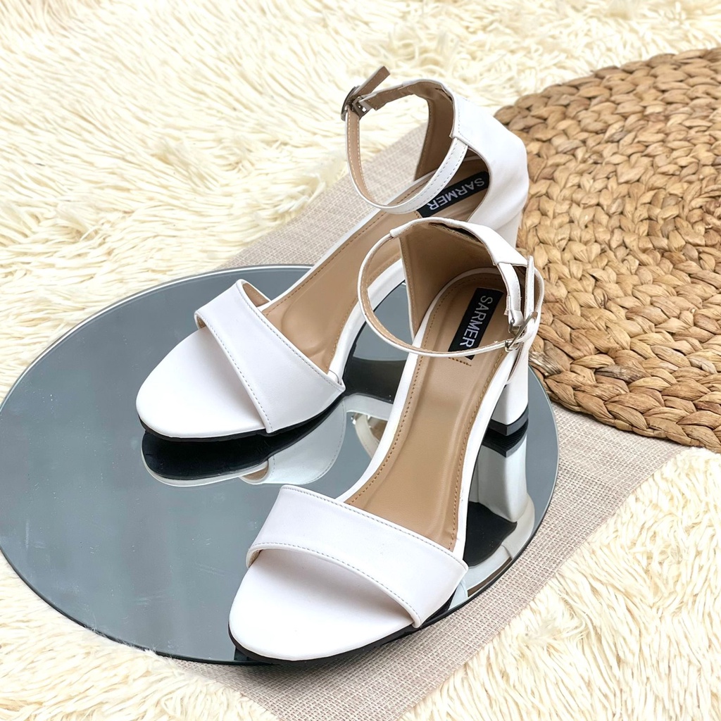 SARMER - NANCY HEELS WHITE