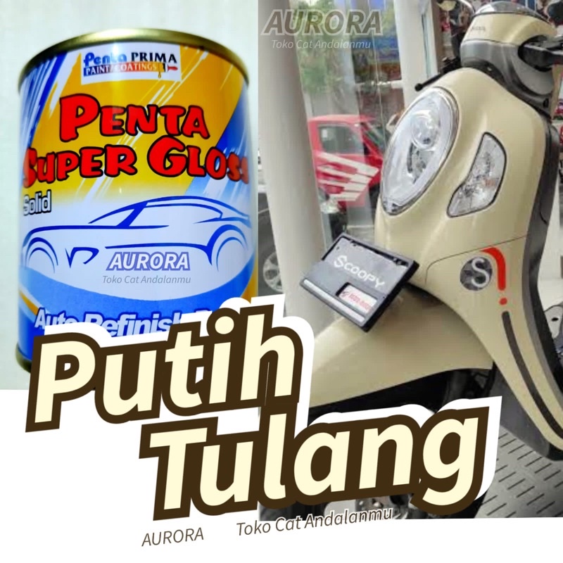 Penta NC Putih Pasir 200ml Putih Tulang cat super gloss duco motor mobil sepeda kendaraan duko diko 