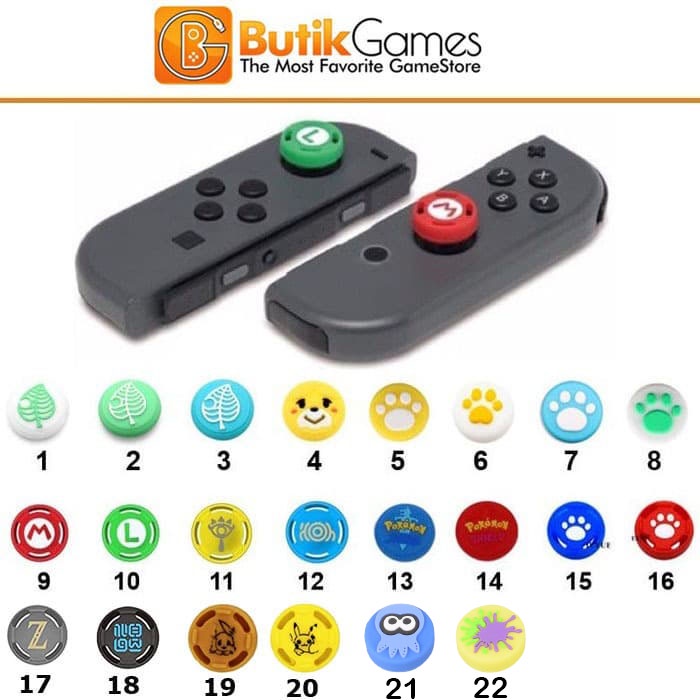 Tombol Analog Stick Thumb Grip Silicon Silicone Cap Joycon Joy-Con Joy Con