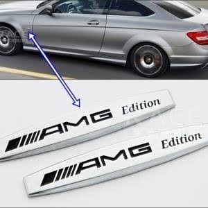 Emblem Fender AMG Edition Mercedes Benz / Fender Samping Mobil Mercy