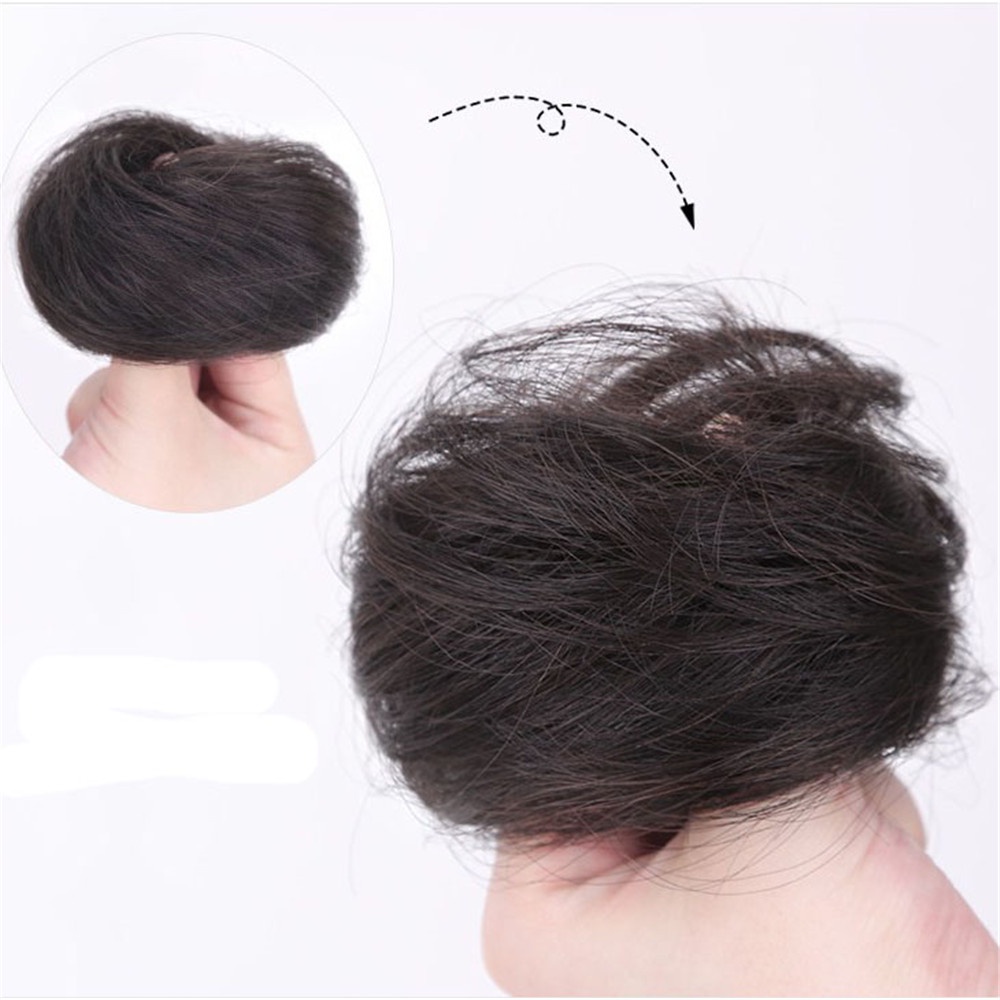 1 Pc Wig Rambut Kepang Keriting Bentuk Bulat Untuk Wanita