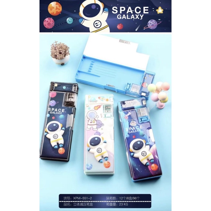 

Pensil Case Pencil Case Magnet Squishy Motif Space Satuan