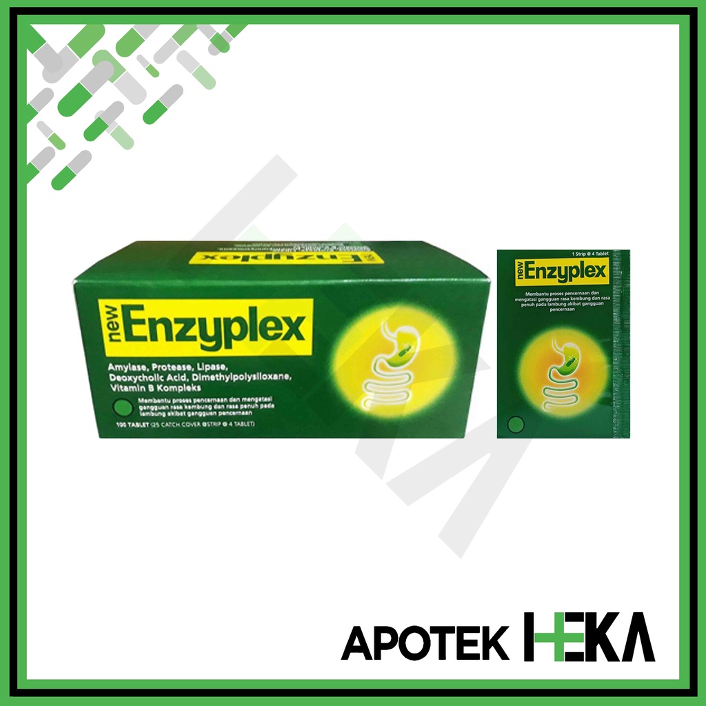 New Enzyplex Box isi 25x4 Tablet - Melancarkan Pencernaan dan Kembung (SEMARANG)