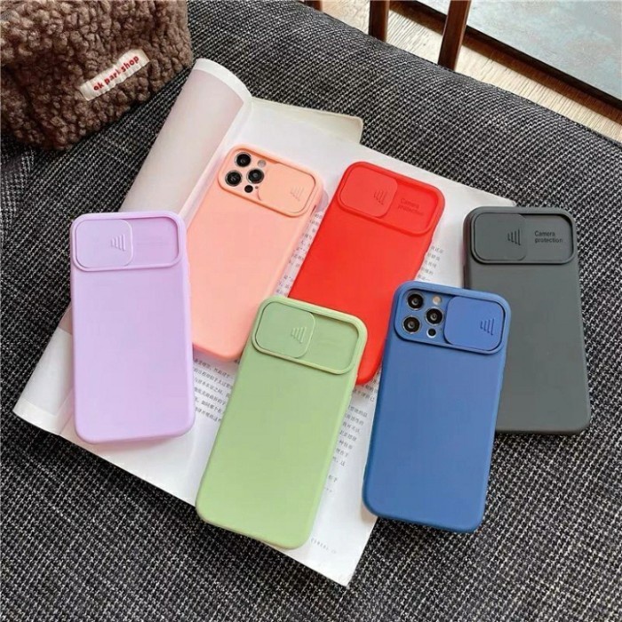 SAMSUNG A13 4G A23 4G 5G A33 5G A53 5G A73 5G Slide Case Camera Push Pull Baby Softcase Rubber Matte Candy Silicone Sliding Casing