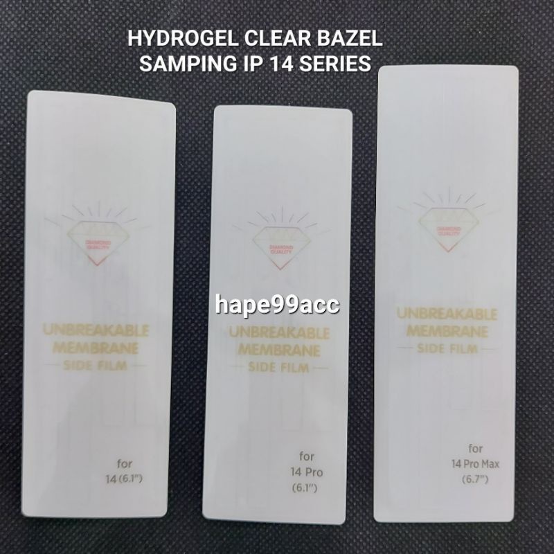 iphone 14 14 Plus 14 Pro 14 Pro Max anti gores hydrogel bazel samping side body