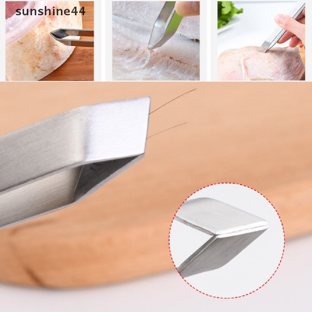 Sunshine 3PCS Pinset Stainless Steel Untuk Melepas Tulang Ikan