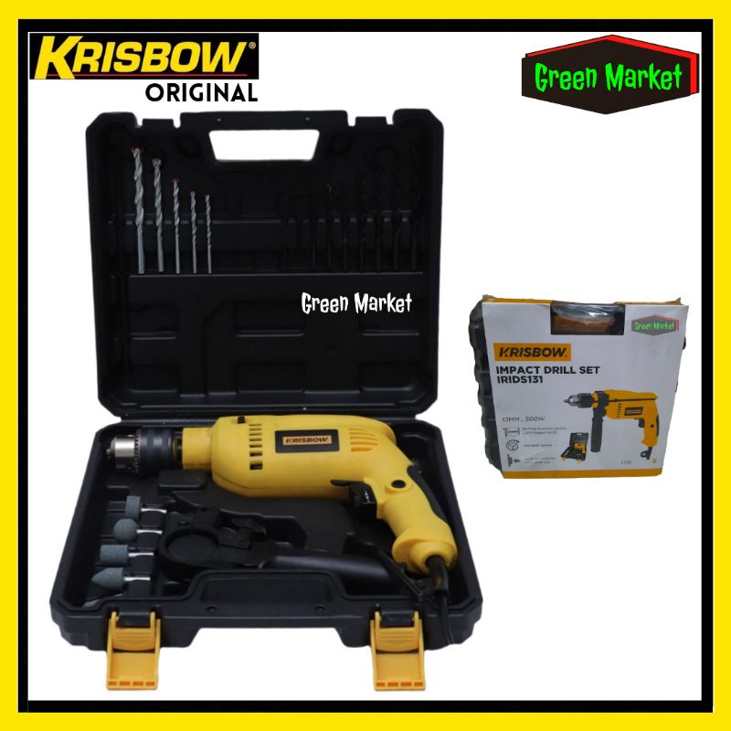 Krisbow Mesin Bor Beton Set 13 mm || Impact Drill Krisbow 13 mm Set