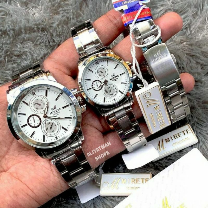 JAM TANGAN COUPLE PRIA&amp;WANITA MIRETE ORIGINAL