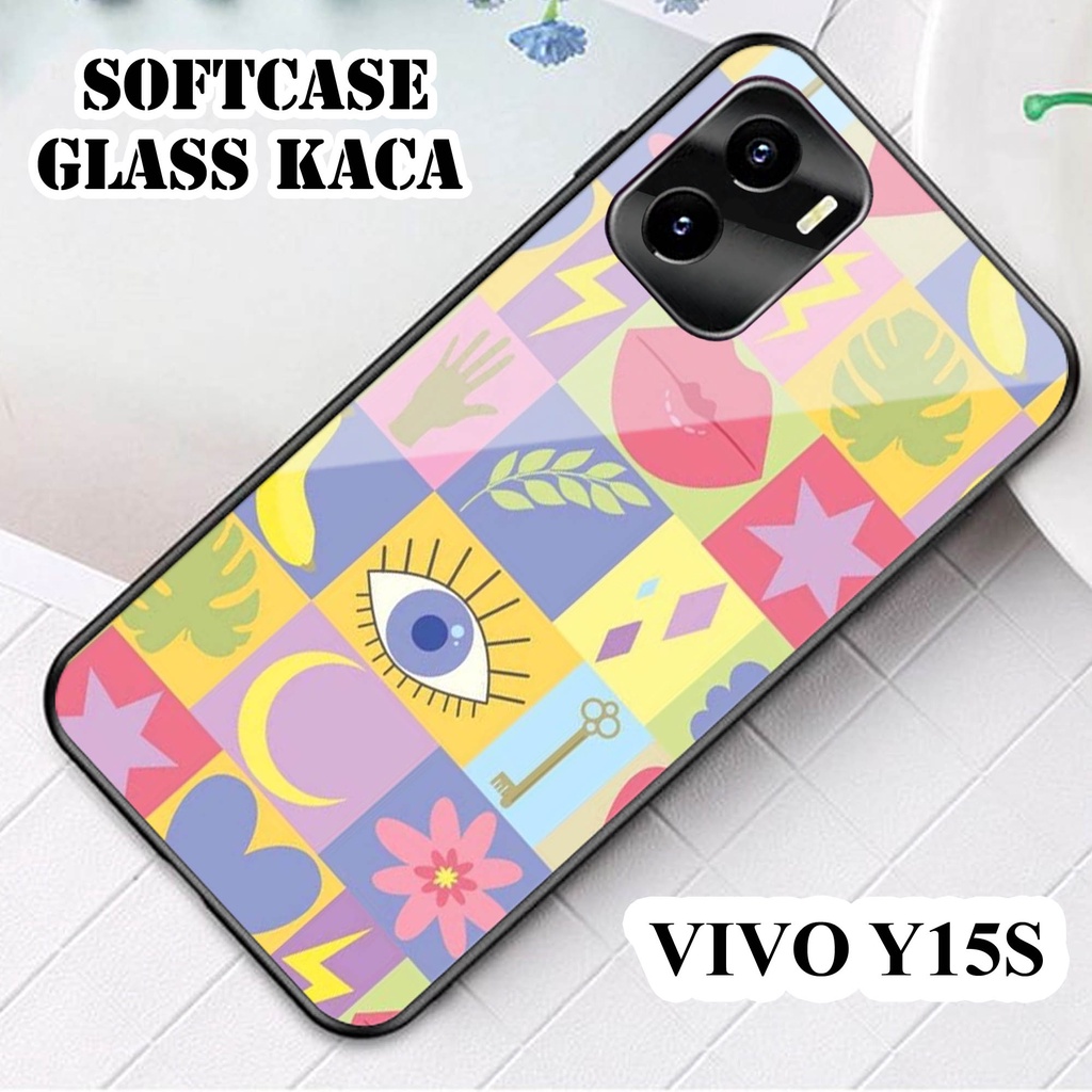 Softcase kaca VIVO Y15S - Case Handphone Y15S [T71].