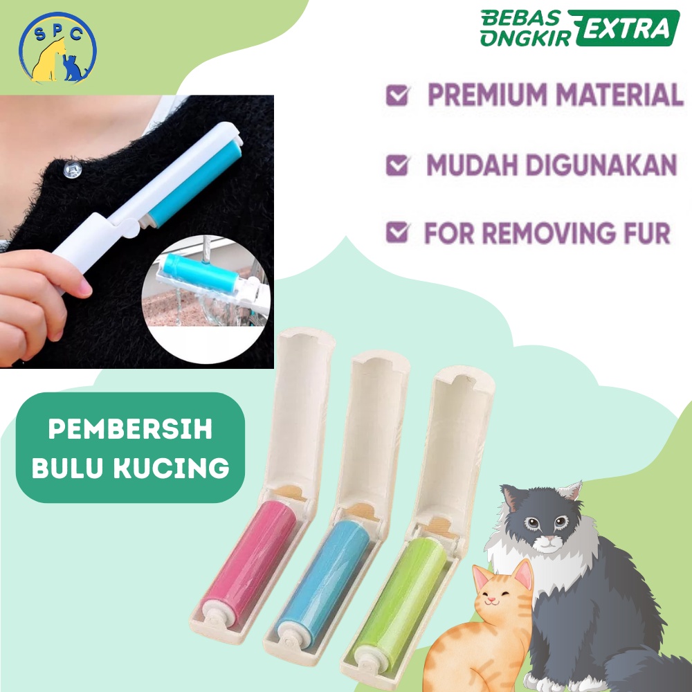 Pembersih Bulu Kucing Anjing ROLLER LIPAT Lint Roller