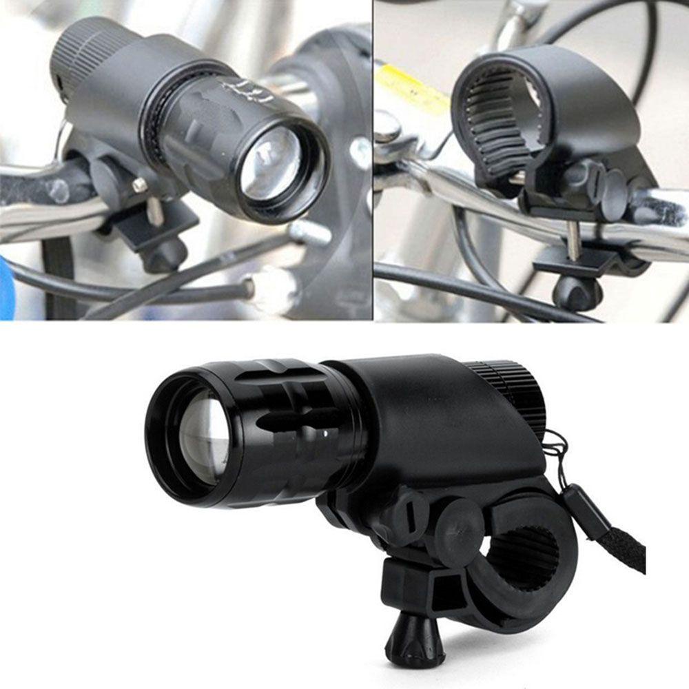 Lanfy Senter Sepeda LED Torch Clip Flexible New Arrival Cycling Grip Olahraga Luar Ruangan Hitam Lampu Sepeda Lamp Stand