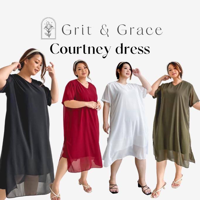 0JS418 COURTNEY DRESS BIG SIZE - DRESS BIG SIZE XXL