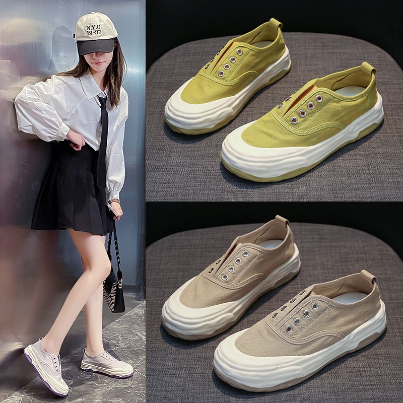SN6602 - Sepatu Sneaker Tanpa Tali Fashion Wanita