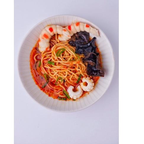 

Cuma satu hari--Eonnie Kitchen - Jjampong mie seafood pedas
