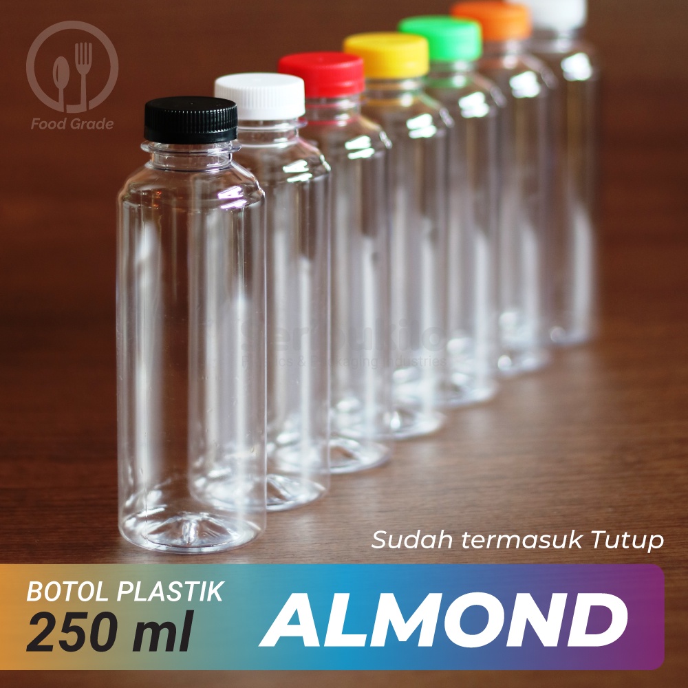 Botol Almond 250 ml / Botol Plastik Pet Almond