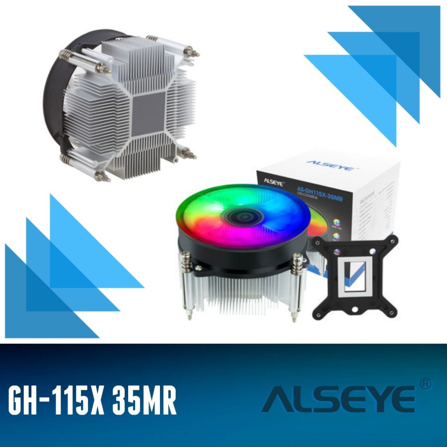 COOLINGPAD FAN PROCESSOR ALSEYE 1150 1151 1155 1156 INTEL LGA RGB