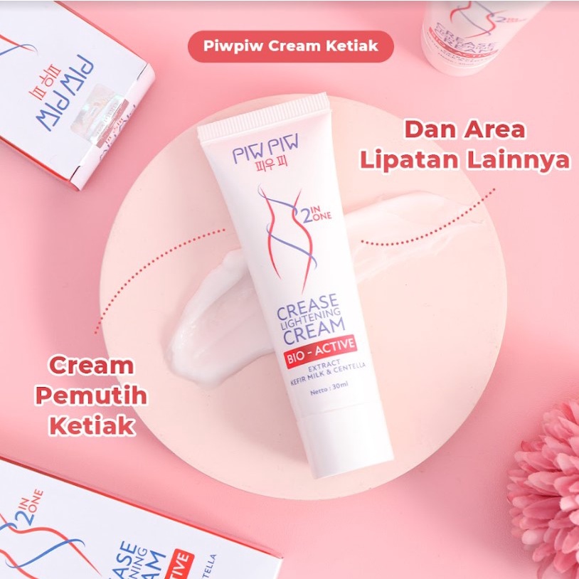 Piw Piw Crease Krim Pemutih Ketiak Siku Lutut dan Selangkangan Piw Piw Lighteing Cream