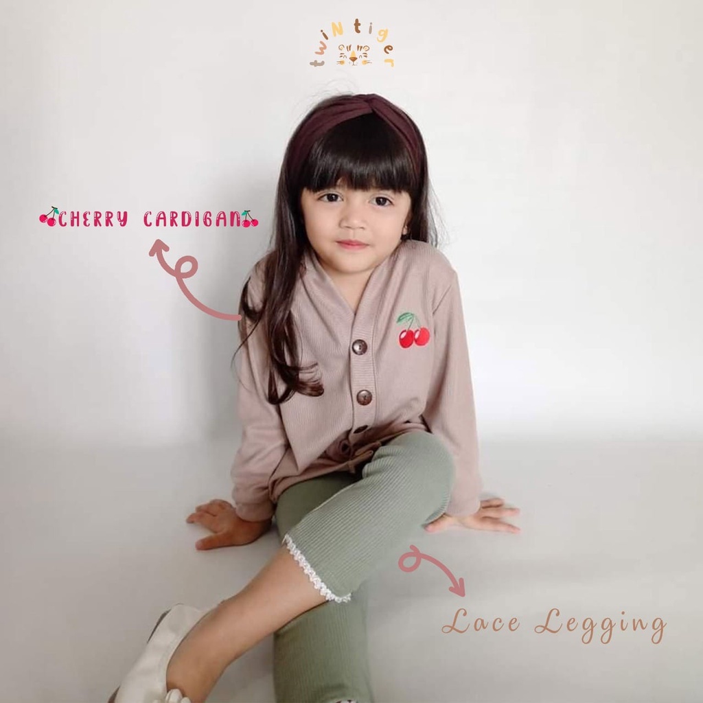 TWIN TIGER CHERRY CARDIGAN BAJU ATASAN ANAK KARDIGAN BAJU ATASAN ANAK 6 BULAN - 5 TAHUN