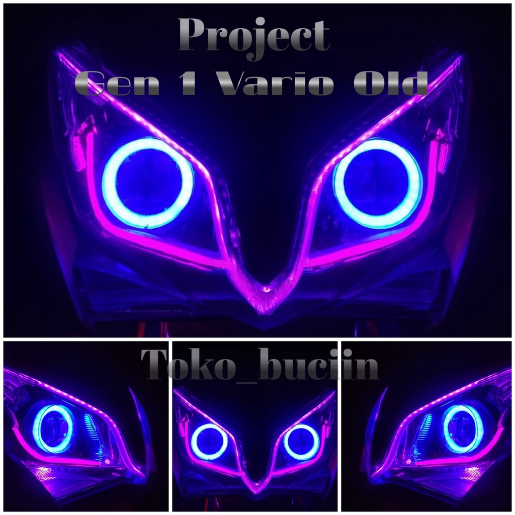 Reflektor Lampu Vario FI 125 Old set Projie Daymaker Super terang