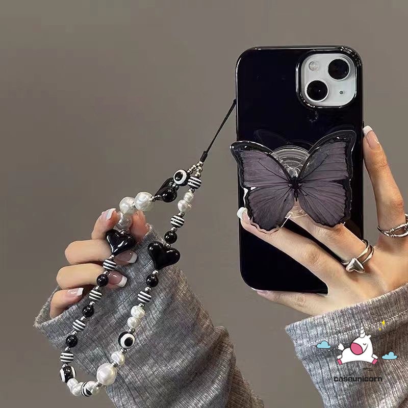 Casing iPhone 11 14 13 12 Pro Max XR X XS Max 7 8 Plus 7plus Motif Butterfly Shockproof