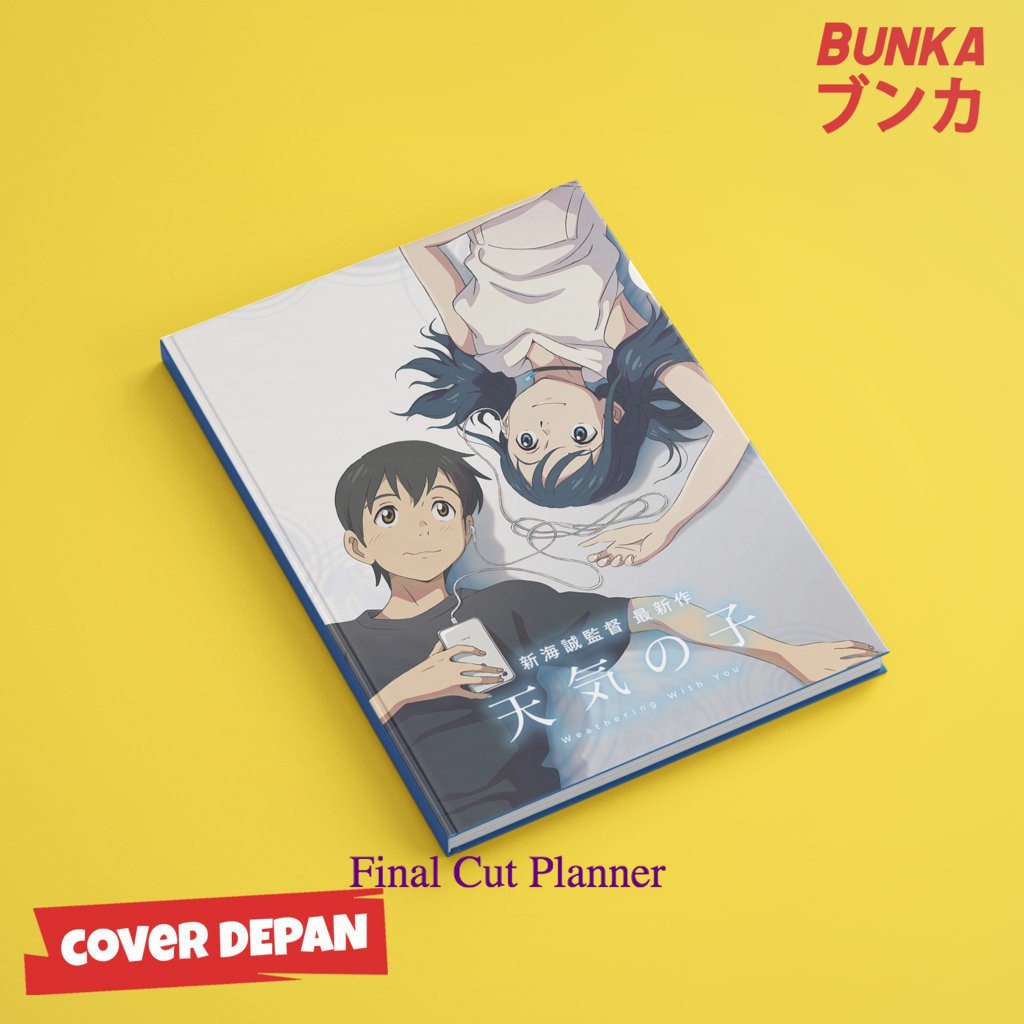 

Notebook Anime Tenki no Ko B Hardcover A5 Buku Tulis Catatan Note Agenda Planner Jurnal .
