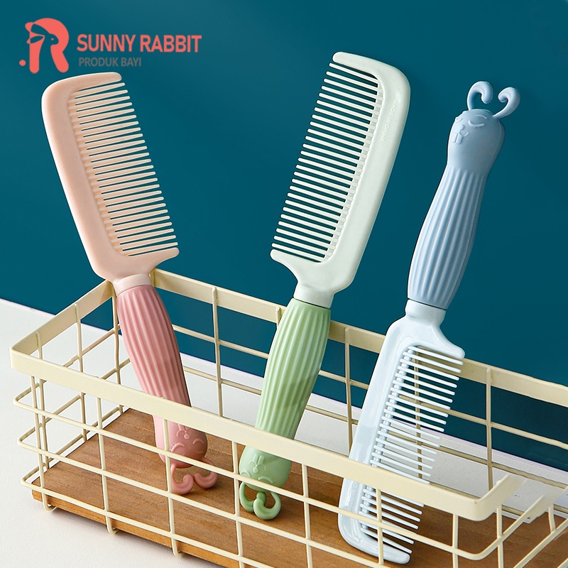 Sisir Rambut Gagang Hair Comb silika Kelinci lucu anak (B298)