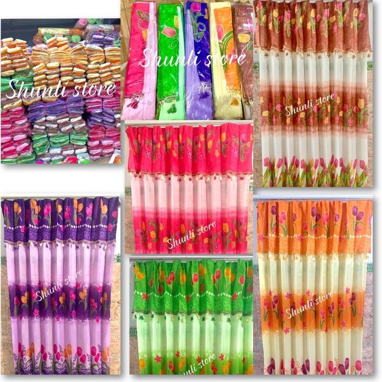 {KIS.18Oc22e} GORDEN/TIRAI JENDELA/PINTU PLISKET AMI MINIMALIS RESTU IBU (air mata ibu) L100xP200 & 